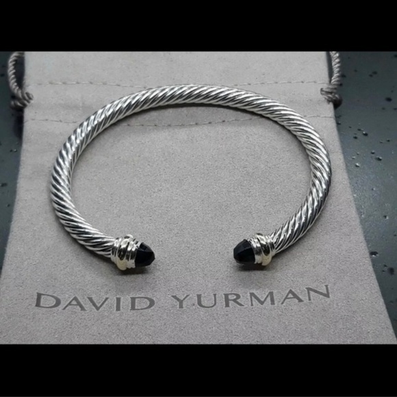 David Yurman classic bracelet 14k and black onyx - Picture 3 of 3